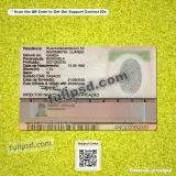 Angola ID Card PSD V2 back picture for digital download