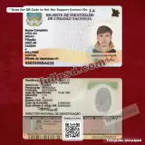 Angola ID Card PSD V2 front and back view editable layout for digital download