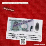 Argentine ID Card PSD V2 back side reference preview