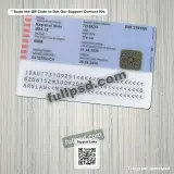Austria ID Card PSD back picture example available for download