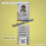 Bangladesh Police ID Card PSD front and back document preview for digital download