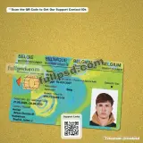 Belgium Child ID Card PSD front side example