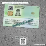 Belgium ID Card PSD NEW V2 back view high quality preview
