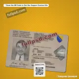 Bosnia and Herzegovina ID Card PSD front layout