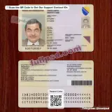 Bosnia AND Herzegovina ID Card PSD V2 front and back view example
