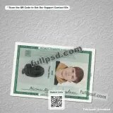 Brazil Brasil ID Card PSD V2 front view layout