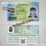 Brazil Brasil ID Card PSD V3 front and back example