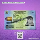 Brazil Brasil ID Card PSD V3 front view design preview available for download