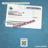 Canada ID CARD PSD back side example