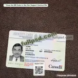 Canada ID CARD PSD front side editable preview for download