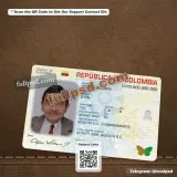 Columbia ID Card PSD V1 front view layout