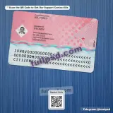Croatia ID Card PSD V1 back view editable layout for download