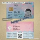 Croatia ID Card PSD V2 front and back design preview for digital download