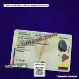 Ecuador ID Card PSD back view detail preview