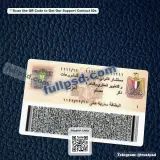 Egypt ID Card PSD back side high quality preview