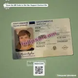 Estonia ID Card PSD V2 front picture available for download