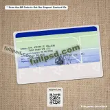 France ID Card PSD V1 back view layout