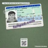 France ID Card PSD V1 front document example