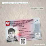 Poland ID Card V1 PSD File