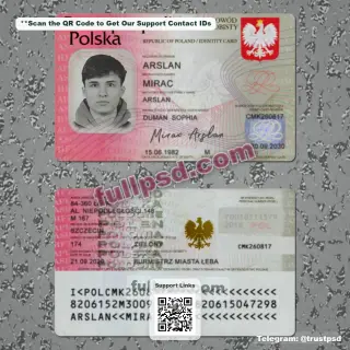 Poland ID Card V2 PSD File