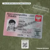 Poland ID Card V3 PSD File