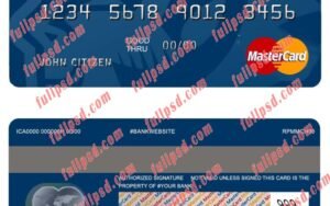 Andora Morabank mastercard psd template