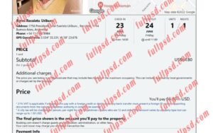 download Argentina hotel booking Confirmation pdf and word template