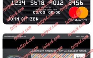 Australia Commonwealth bank mastercard V2