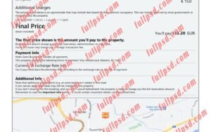 download Austria hotel booking Confirmation pdf and word template