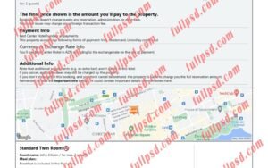 download Azerbaijan hotel booking Confirmation pdf and word template