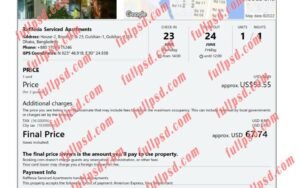 download Bangladesh hotel booking Confirmation pdf and word template