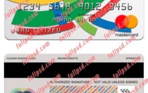 Barbaros first Citizens bank Mastercard psd template