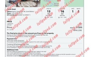 download Belarus hotel booking Confirmation pdf and word template