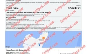 download Belize hotel booking Confirmation pdf and word template