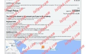 download Benin hotel booking Confirmation pdf and word template