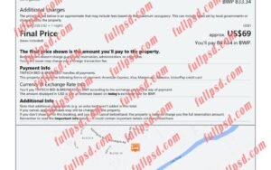 download Botswana hotel booking Confirmation pdf and word template