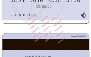 Bulgaria ProCredit Bank MasterCard psd template