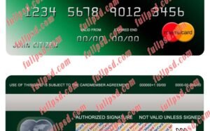 Burundi Africa bank mastercard psd template