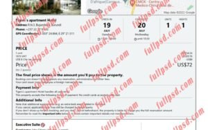 download Burundi hotel booking Confirmation pdf and word template