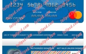 Cabo Verde Banco Inter Atlantico bank mastercard psd template