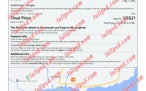 download Cabo Verde hotel booking Confirmation pdf and word template