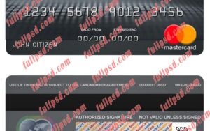 Comoros Exim bank mastercard psd template