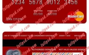 Djibouti Central Bank of Djibouti mastercard psd template