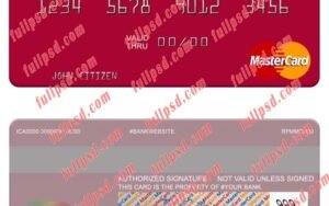 Grenada CBIC mastercard psd template