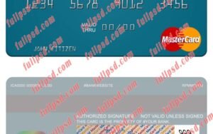Grenada Republic Bank Grenada mastercard psd template