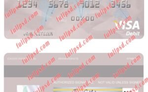 download Israel Bank Hapoalim visa debit card psd template
