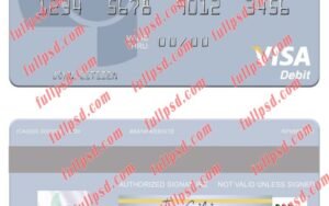 download Mexico Grupo Financiero Inbursa visa debit card psd template