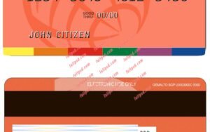 download Moldova Visa Electron card psd template