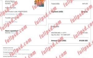 download Namibia Airbnb booking confirmation pdf and word template