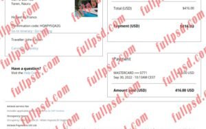 download Nauru Airbnb booking confirmation pdf and word template